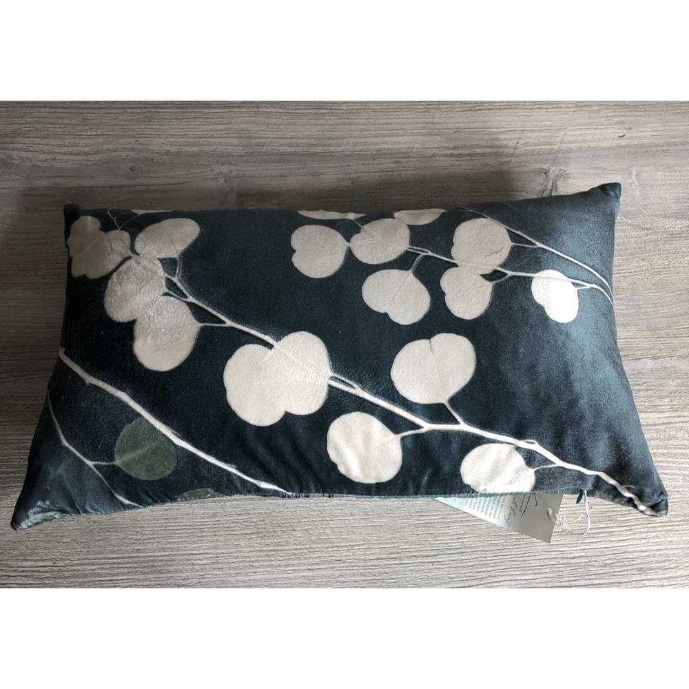 Aviva Stanoff Decorative Pillow Eucalyptus Malachite Velvet